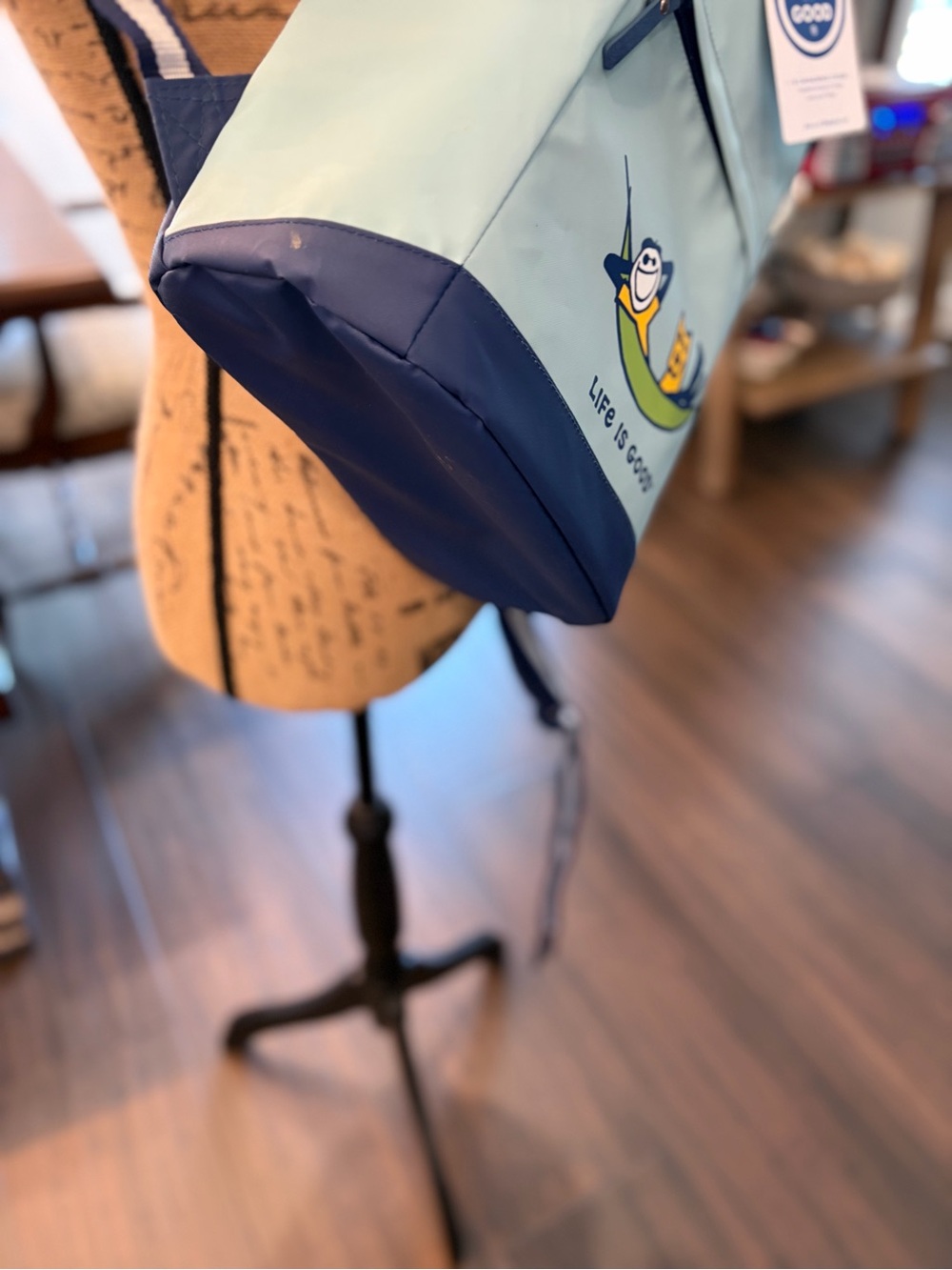 Life Is Good Light Blue & Navy Backpack Cooler - Picture 3 of 6